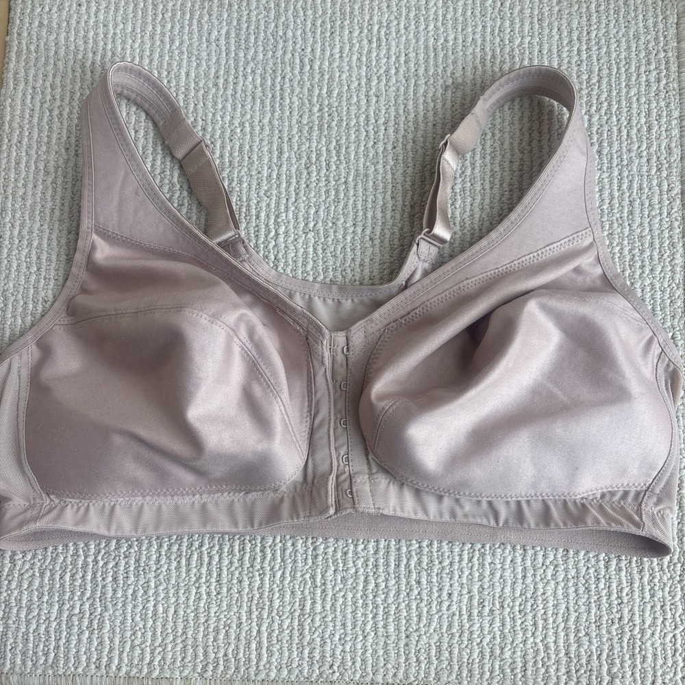 Glamorise Bra 40D Full Coverage 1265 Magic Lift Front-Closure Posture Back Bra